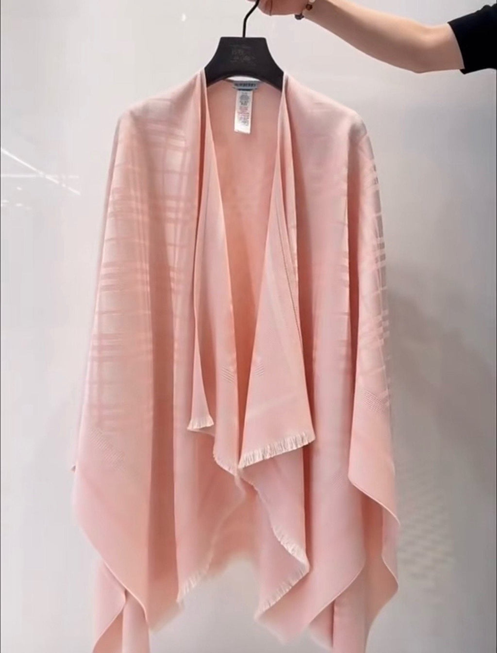 Burberry Fringed Woven Shawl
